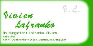 vivien lafranko business card